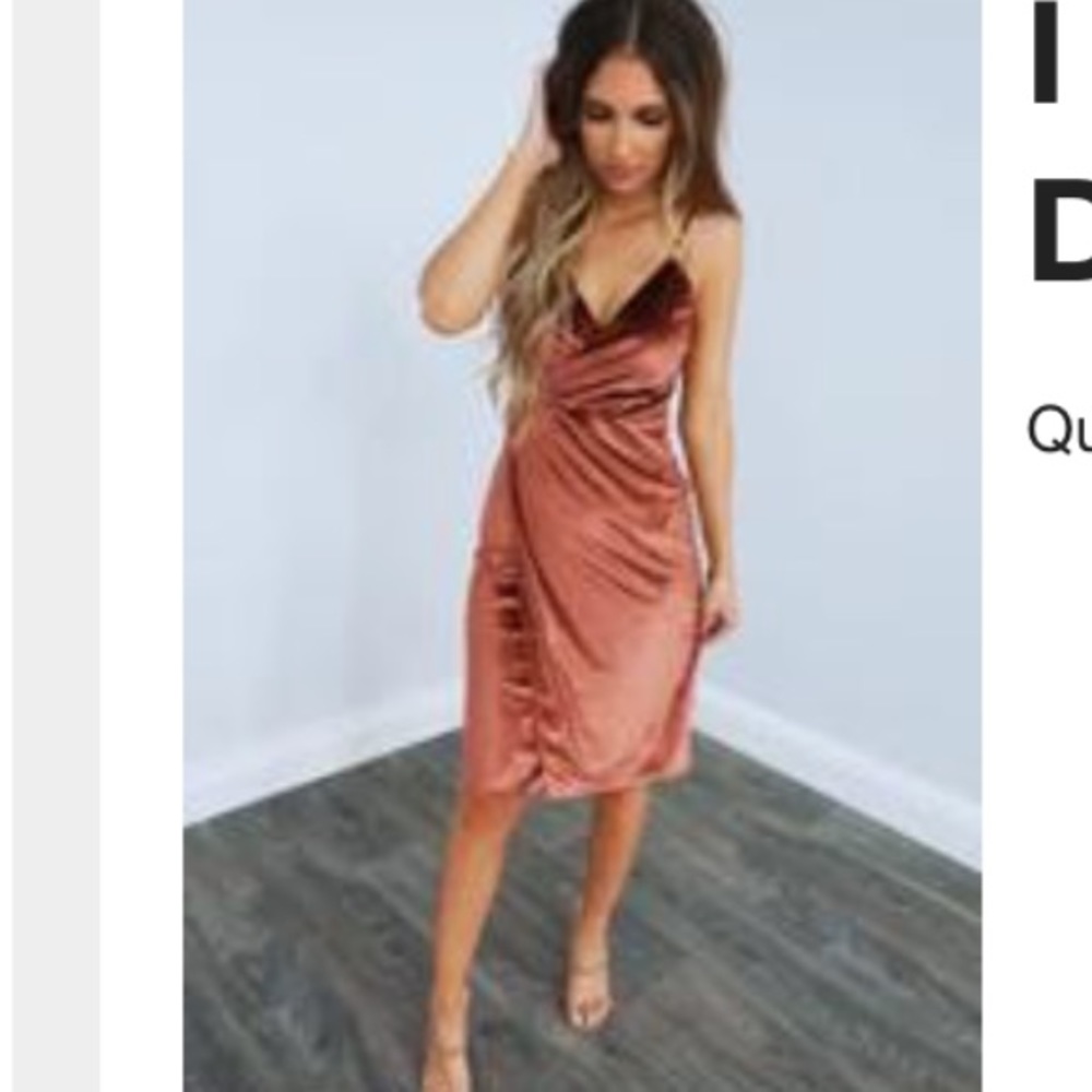 Bronze Velvet Tank Dress